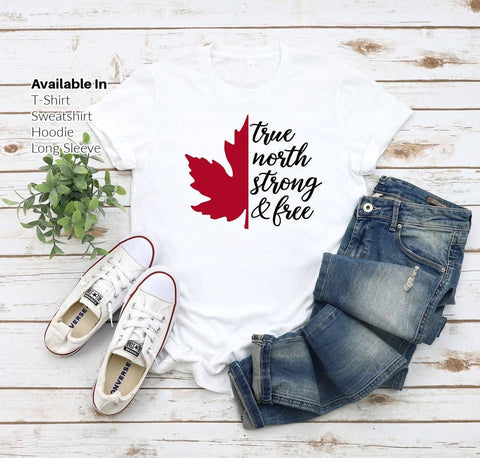 STRONG N FREE Canada T-shirt, Canada Day Shirt, Canada Maple Leaf