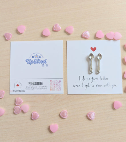 UNLIFTED INK Cute Love Card – Life Is Better When I Get to Spoon with You