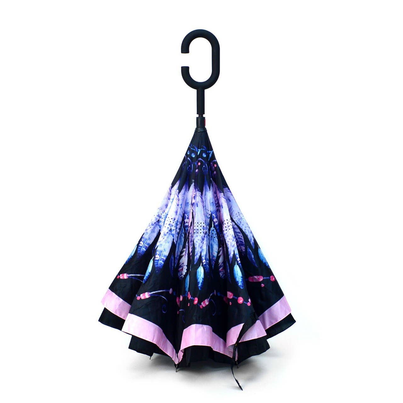 SELINI Feather Double Layer Inverted Umbrella