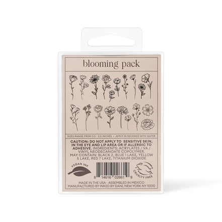 INKED BY DANI Blooming Temporary Tattoo Pack