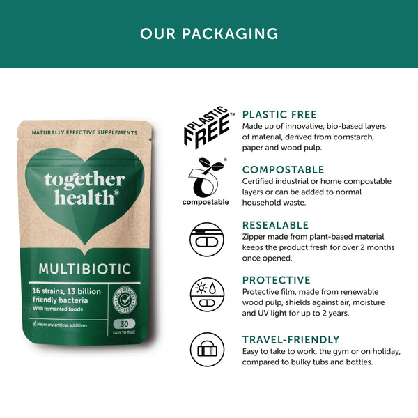 Together Health Multibiotic – Probiotic Supplement – Vegan