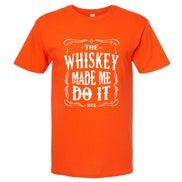 The Whiskey Made Me Do It Men's T-Shirt | Funny Shirt