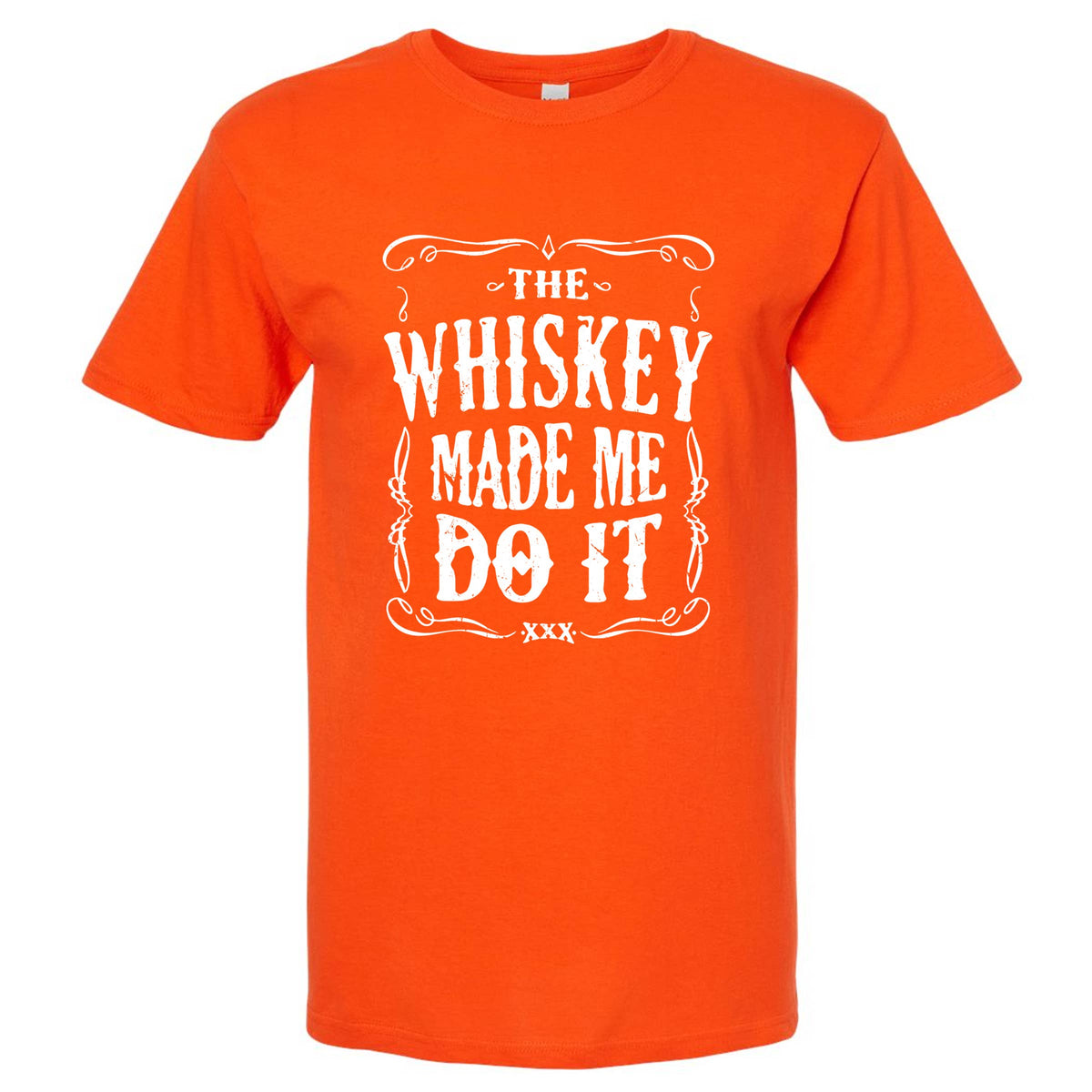 The Whiskey Made Me Do It Men's T-Shirt | Funny Shirt