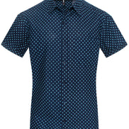 MPS-3014 Diamond Motif Cotton-Blend Casual Shirt