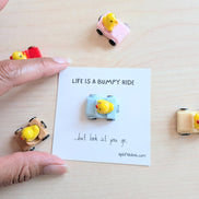 UNLIFTED INK Duck Driving Car Mini Encouragement Card
