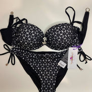 LAZYDAISYSWIMWEAR Streamlined Graceful Contour Elegance Bikini Set