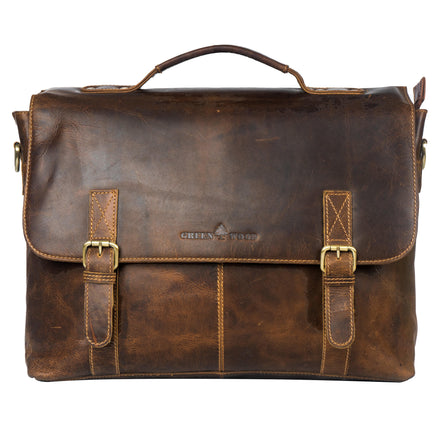 GREENWOOD LEATHER Leather Laptop Bag Portland GW196653