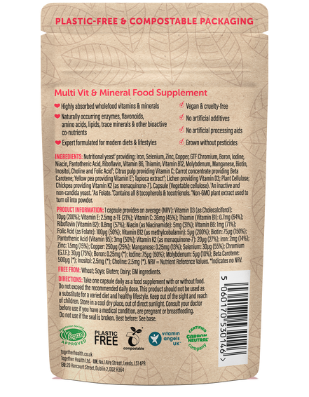 Together Health Multivitamin – Vegan – 30 Capsules