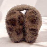 BYREN | ÉLINE L'ATELIER Leopard faux fur earmuffs CC07