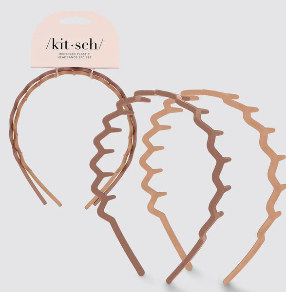 KITSCH ZIG ZAG HEADBAND 2PC