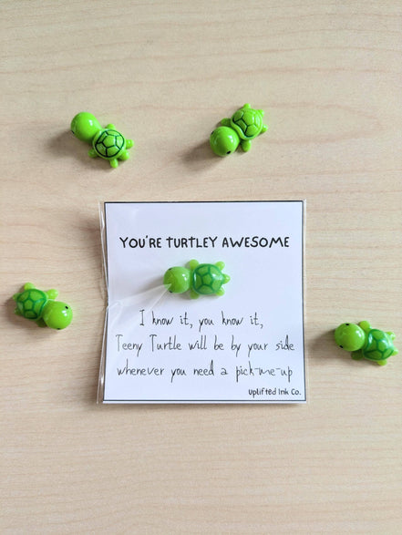 UNLIFTED INK Turtley Awesome Cheer-Up Card with Positivity Message
