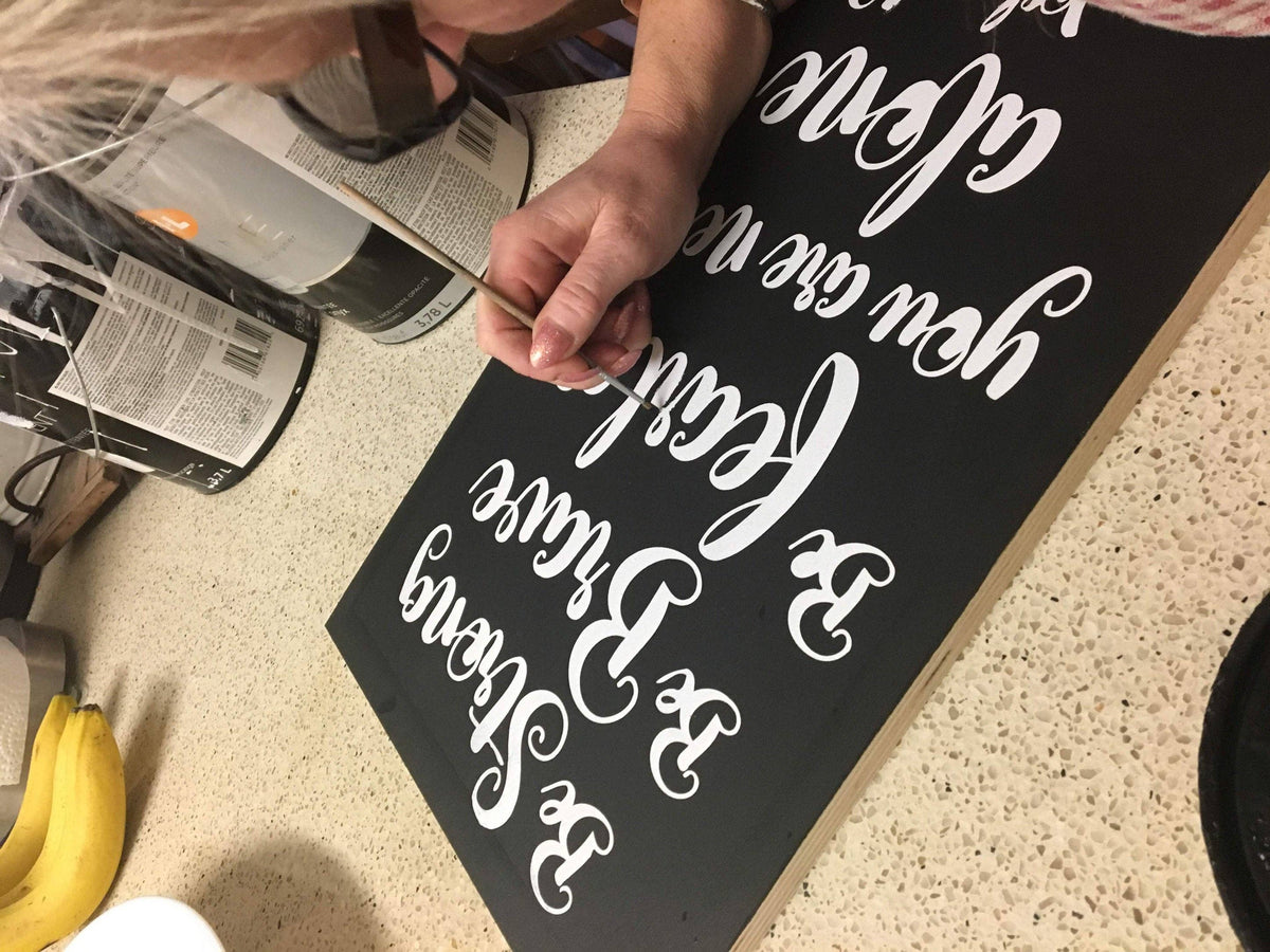 Wooden Sign - This is us blended and blessed