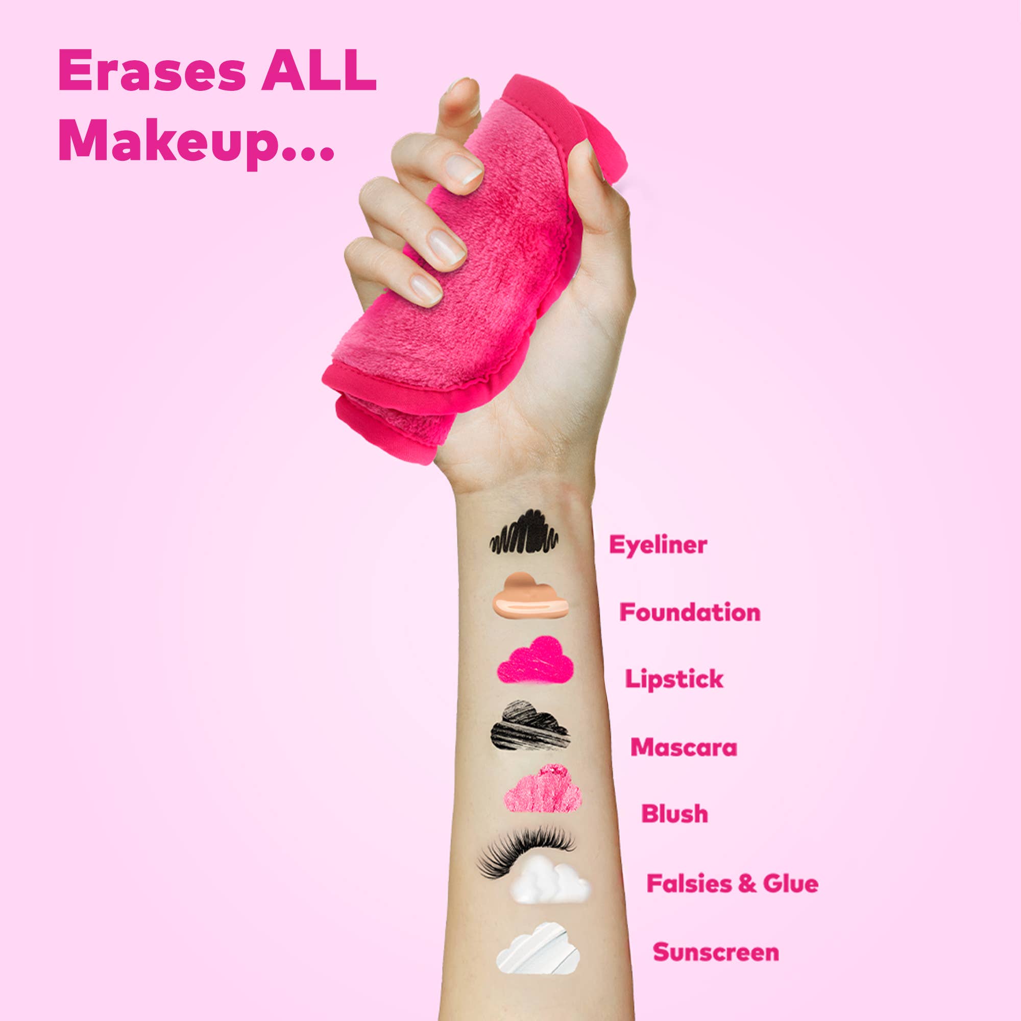 MakeUp Eraser Pink Mini MakeUp Eraser PRO