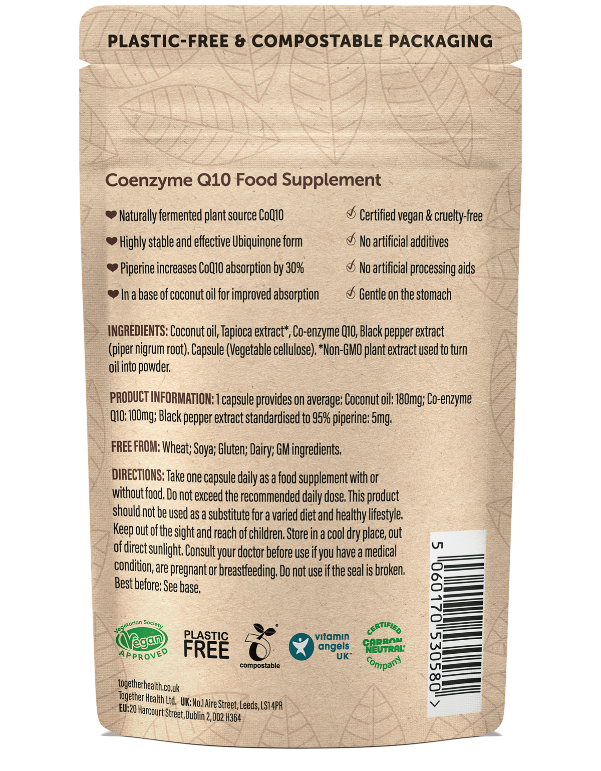 Together Health Coenzyme Q10 – CoQ10 Supplement – 30 Capsules
