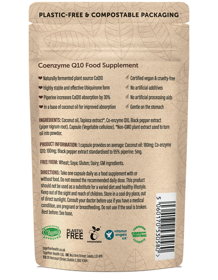 Together Health Coenzyme Q10 – CoQ10 Supplement – 30 Capsules