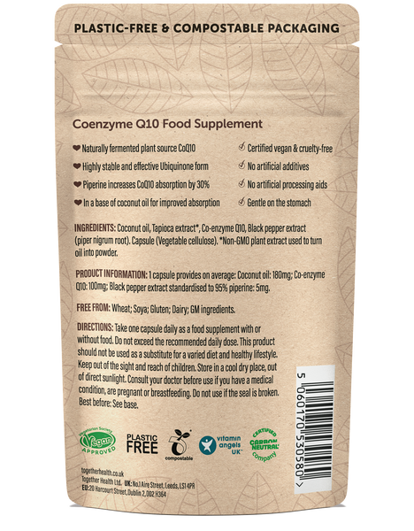 Together Health Coenzyme Q10 – CoQ10 Supplement – 30 Capsules