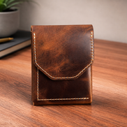 Leather Cash Wallet, Vertical Minimalist Wallet, 2026 wallet