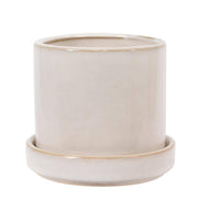 Truu Design Stylish Petra Ceramic Planter with Saucer