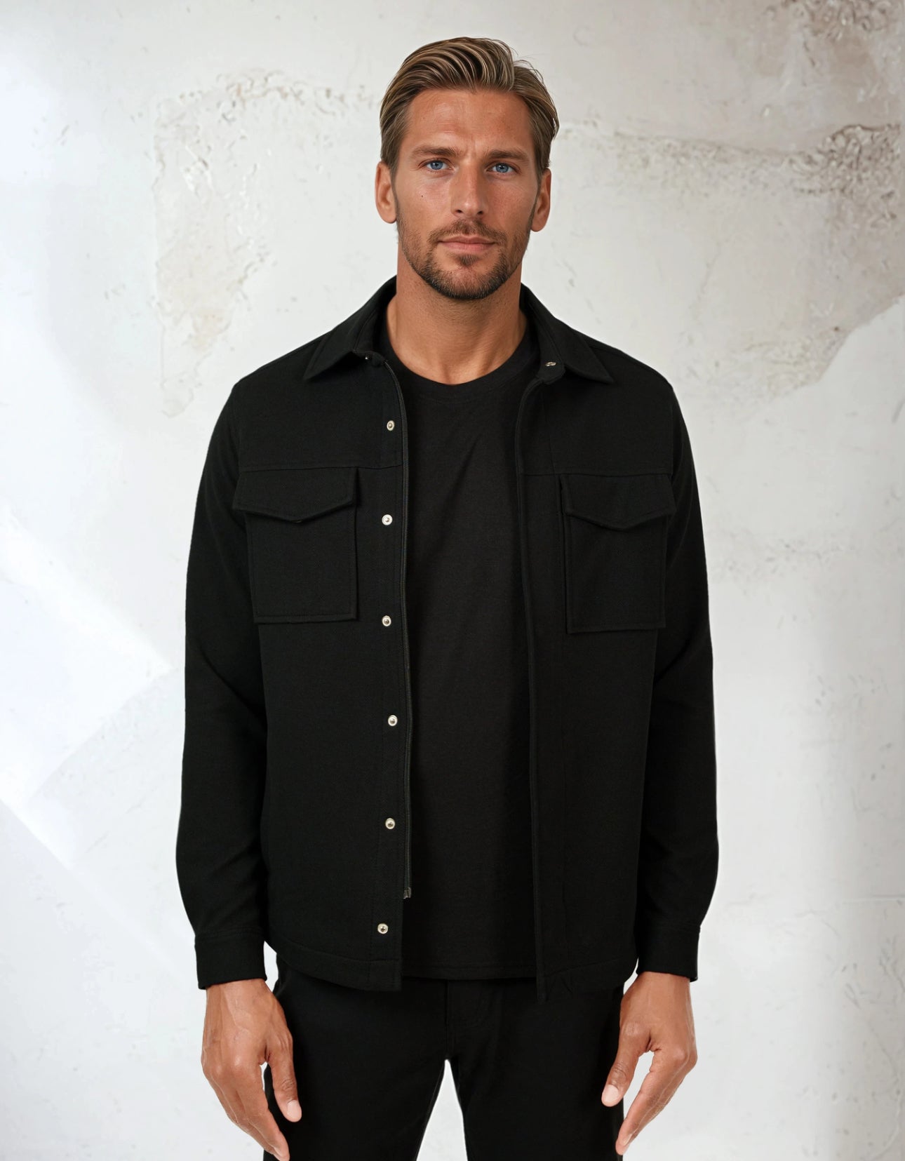 STONE ROSE Knit Stretch Twill Jacket