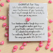 UPLIFTED INK Grateful for You Friendship Card – Mini Appreciation Card