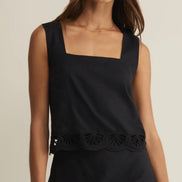 ZSUPPLY CHARLENE EMBROIDERED TOP