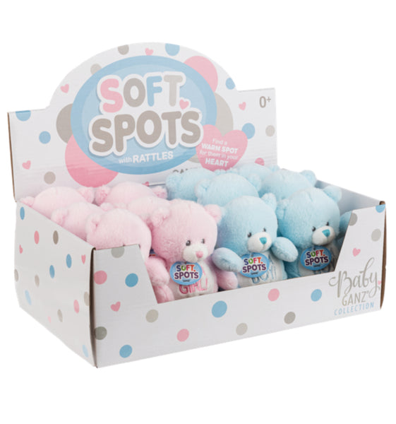 GANZ SOFT SPOTS BABY SEX WITH RATTLE