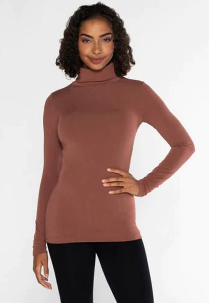 C'EST LONG BAMBOO TURTLE NECK LS