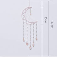Crystolver 75cm Crystal Agate Large Moon Dream Catcher