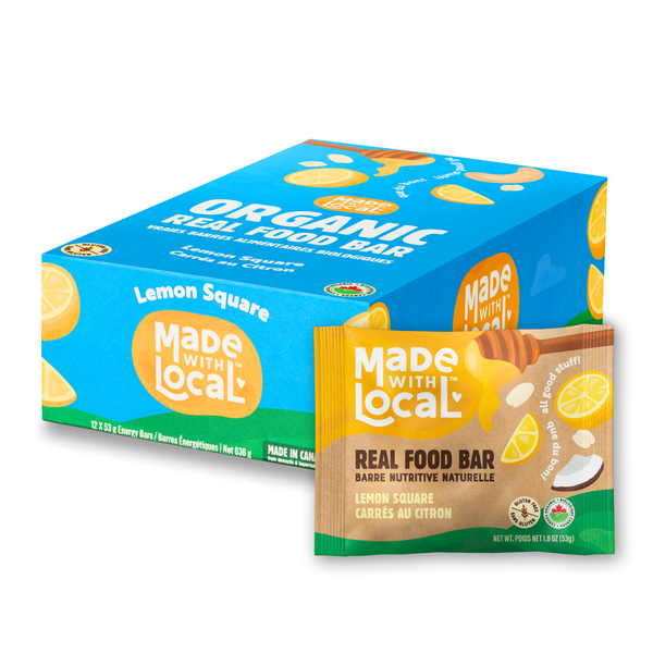 MADE WITH LOCAL Lemon Square | Organic Real Food Bar