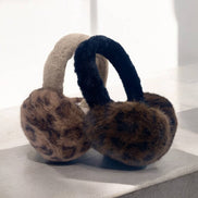 BYREN | ÉLINE L'ATELIER Leopard faux fur earmuffs CC07