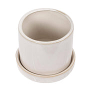 Truu Design Stylish Petra Ceramic Planter with Saucer
