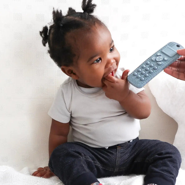 Baby bliss Sensory Popper Teether Phone - Sage