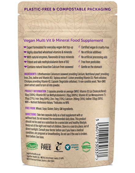 Together Health Vegan Multi – Vegan Supplement - 60 Capsules