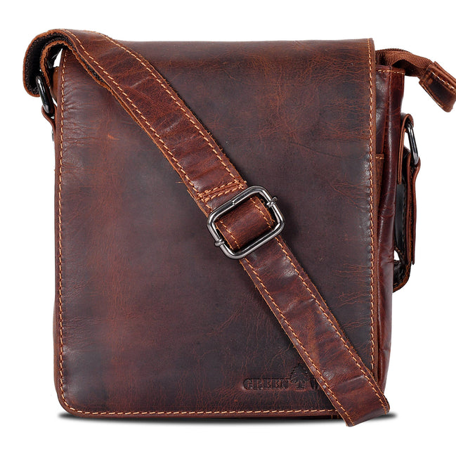 GREENWOOD LEATHER Leather Shoulder Bag Luna