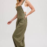 BLUIVY CARGO DRAWSTRING OVERALL JUMPSUIT