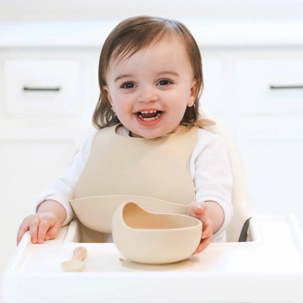 Baby bliss Silicone Bib - Caramel