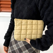 24 POPS Quilted Cosmetic Makeup Pouch Clutch Bag