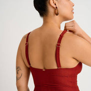 EVERYDAY SUNDAY Textured Full Cup One-Piece with Ring