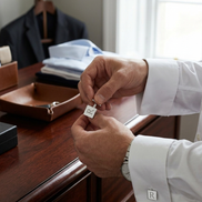CREATIVE GIFTS Rectangular Cuff Links