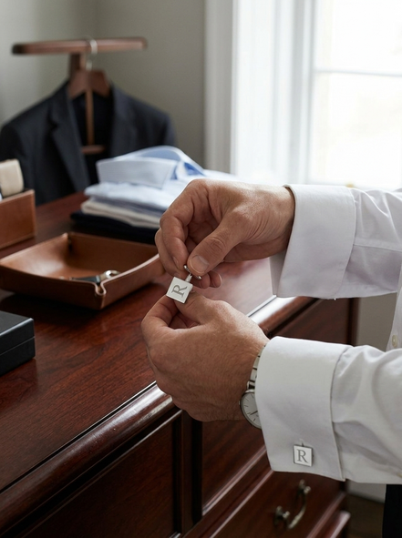 CREATIVE GIFTS Rectangular Cuff Links