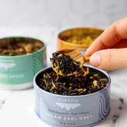 Assorted Trio Tin & Spoon - Organic Black, Green, Herbal Tea