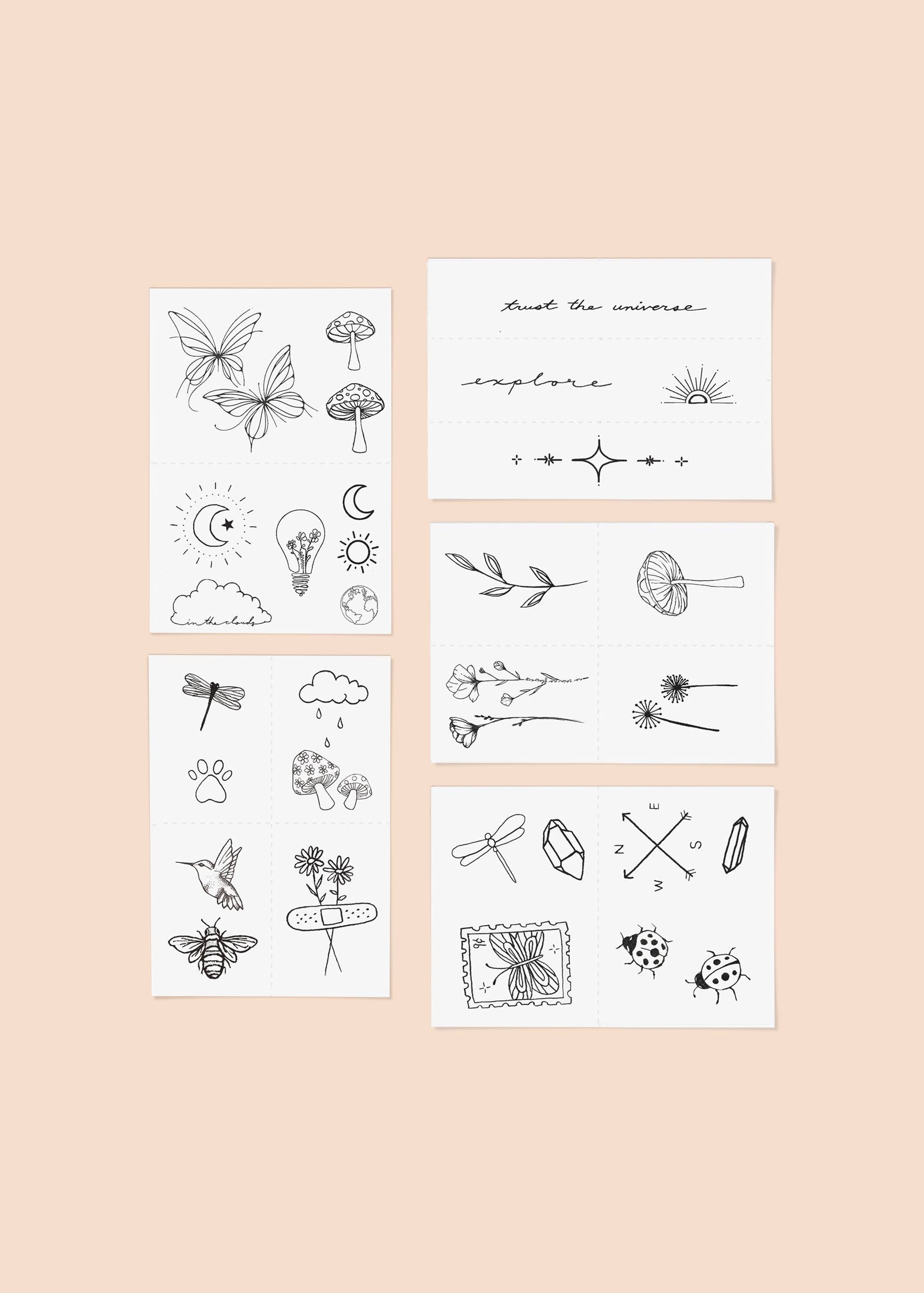 INKED BY DANI Explorer Temporary Tattoo Pack