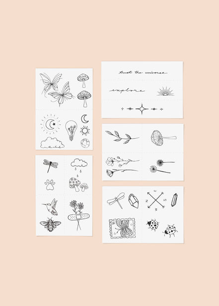 INKED BY DANI Explorer Temporary Tattoo Pack