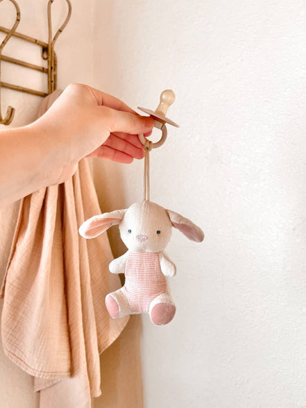 *NEW* Bitzy Pal Natural Rubber Pacifier & Stuffed Animal