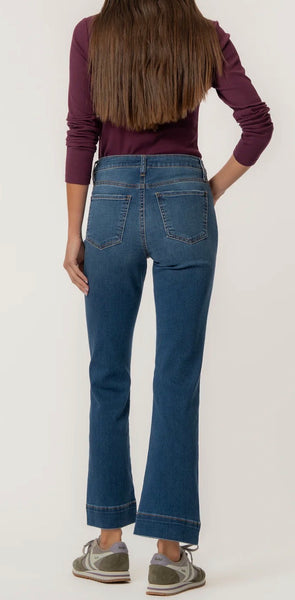 KUT KELSEY HIGH RISE FAB AB ANKLE FLARE WITH WIDE HEM-COOL