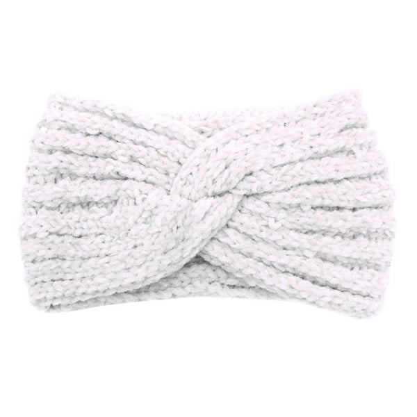 Knitted Bow Crochet Twist Ear Warm turban Headband
