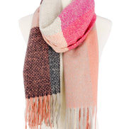 JC Softer Than Cashmere Colorblock Blanket Scarf