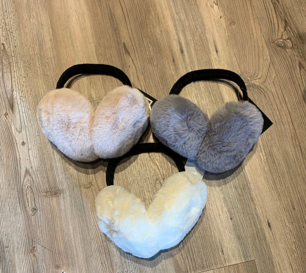 CATHERINE LILLYWHITE'S FAUX FUR EAR MUFFS