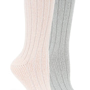 LEMON BOYFRIEND BOOT CREW SOCK-2PACK