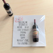 UPLIFTED Funny Mother’s Day Card for Mom – Strong Drink Humor Card – 
